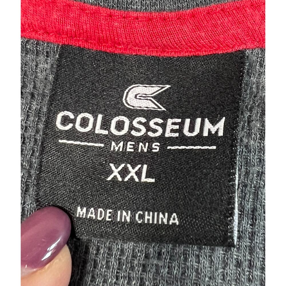 Ohio State Buckeyes Colosseum Thermal Shirt Men's XXL Gray Long Sleeve - Picture 3 of 6